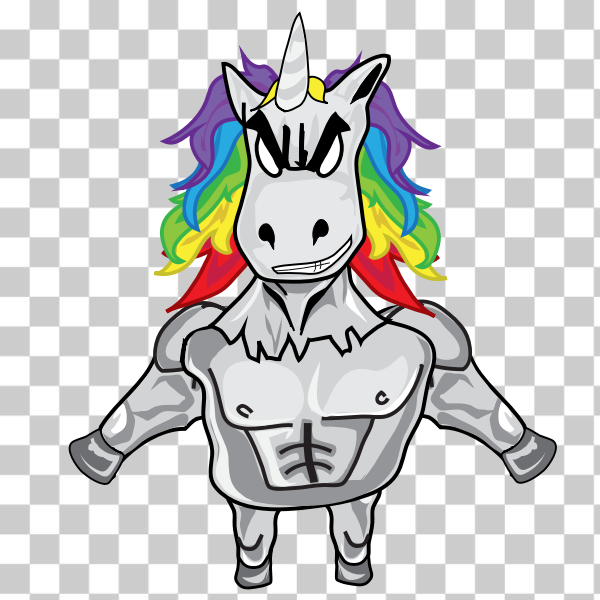 characters,colored,colorful,man,rainbow hair,sprites,svg,unicorn,freesvgorg