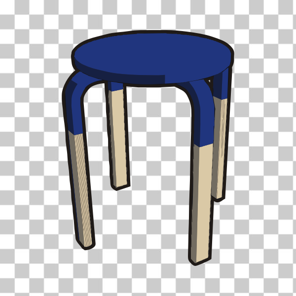 freesvgorg,blue,custom,half,Ikea,Ikea stuff,navy,stool,svg,frosta