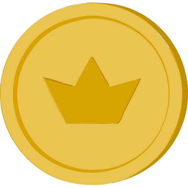 coin,crown,currency,gold,icon,logger,money,symbol,Gold coin,svg,freesvgorg