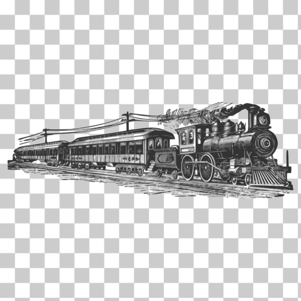 dailysketch,locomotive,railroad,railway,smoke,steam,transport,transpotation,DS17,remix 215937,svg,freesvgorg