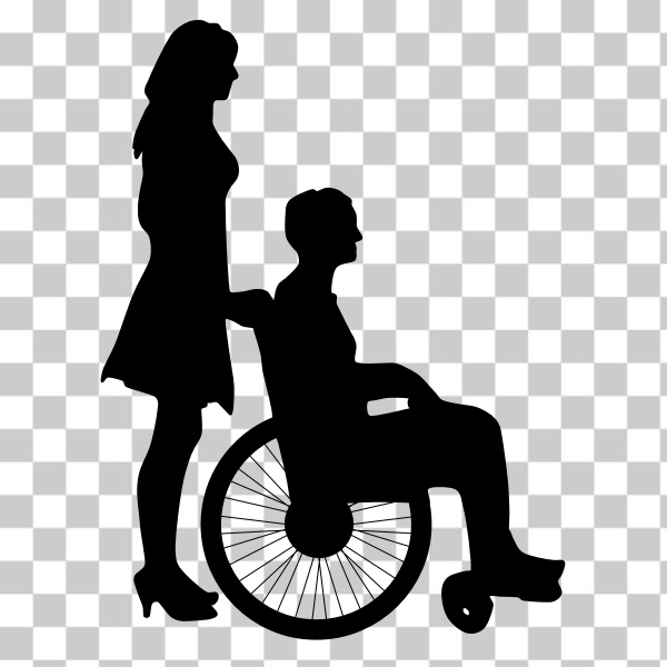 Free: SVG Man in wheelchair image - nohat.cc