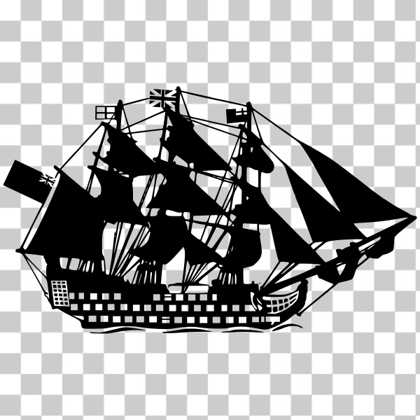 hms victory,Linienschiff,Lord Nelson,freesvgorg,black,sailing ship,sailing vessel,sale,ship of the line,silhouette,svg,Sailing ship,Am Revolution,P booklet 2017