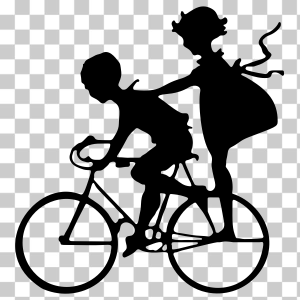 bicycle,bike,boy,brother,children,female,girl,svg,freesvgorg