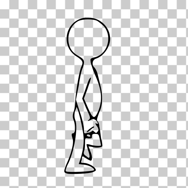 Free: SVG Animated walking man 