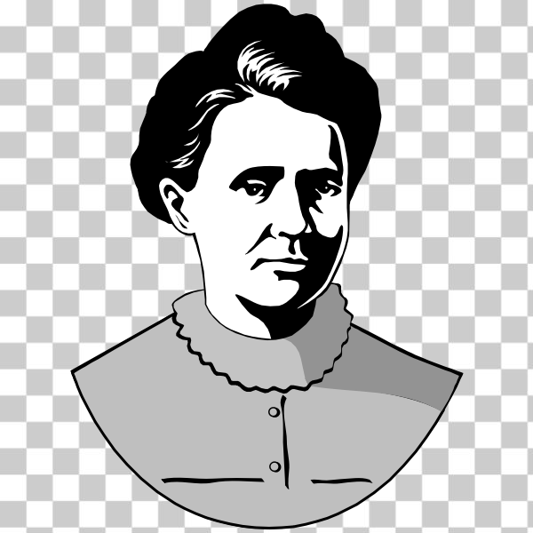 chemist,clipart,icon,physicist,radioactivity,silhouette,vector,Marie Curie,svg,freesvgorg