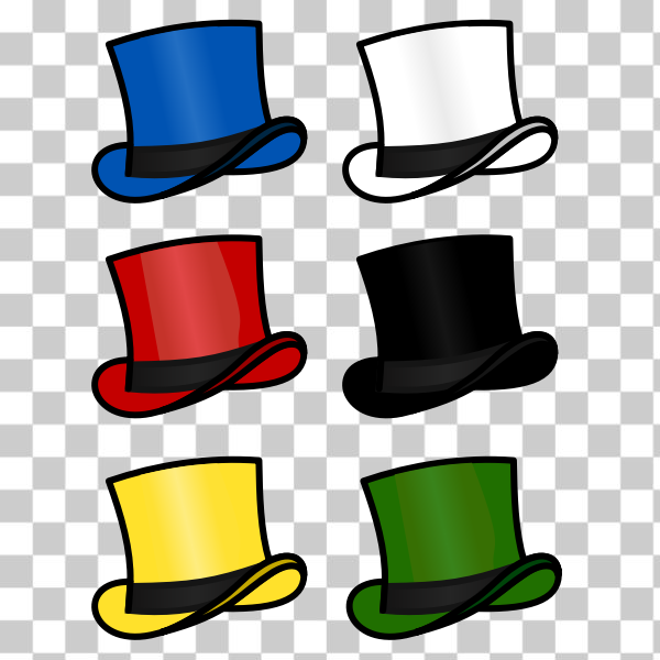 6,black,blue,color,fashion,green,hat,headwear,yellow,azul,amarillo,blanco,blau,svg,freesvgorg