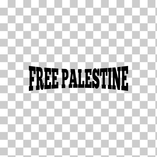 black,free,lettering,palestine,silhouette,svg,white,freesvgorg
