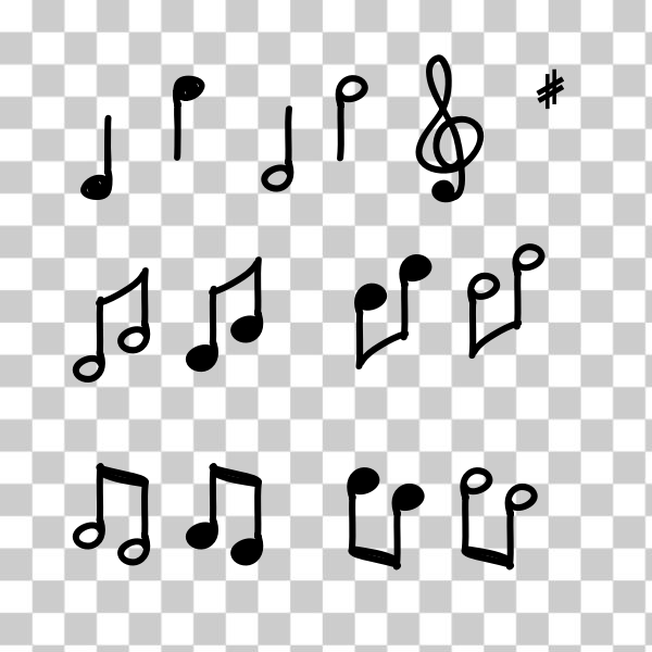 freesvgorg,double notes,music,music notes,notes,piano notes,single note,svg