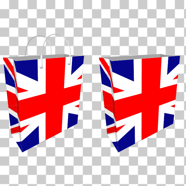 3D,bag,British,carry,english,svg,UK,union jack,freesvgorg