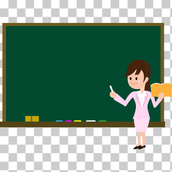 blackboard,Chalk,chalkboard,classroom,comic,desk,education,female,Comic characters,svg,freesvgorg