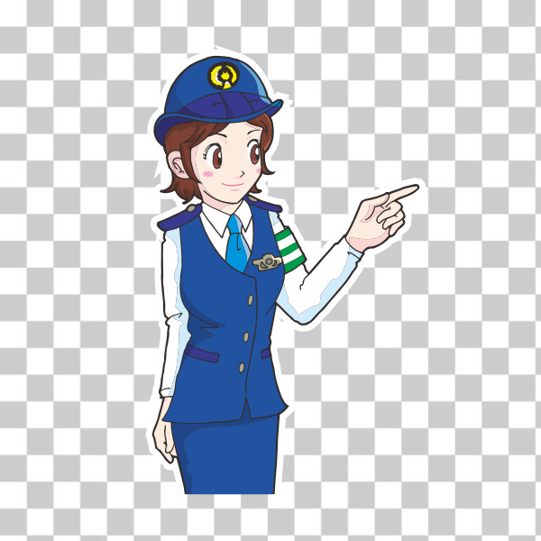 Free: SVG Female police officer - nohat.cc