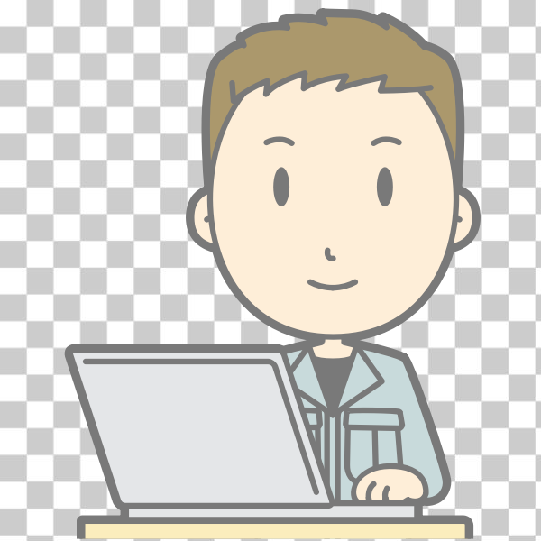 computer,desk,laptop,male,man,notebook,sit,Comic characters,svg,freesvgorg