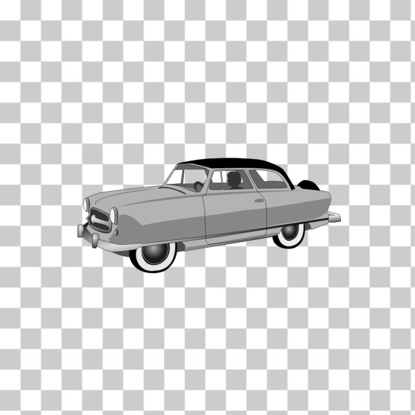 1950,1950s,50s,automobile,B,b&amp;w,car,clip art,ForAnimation,svg,freesvgorg