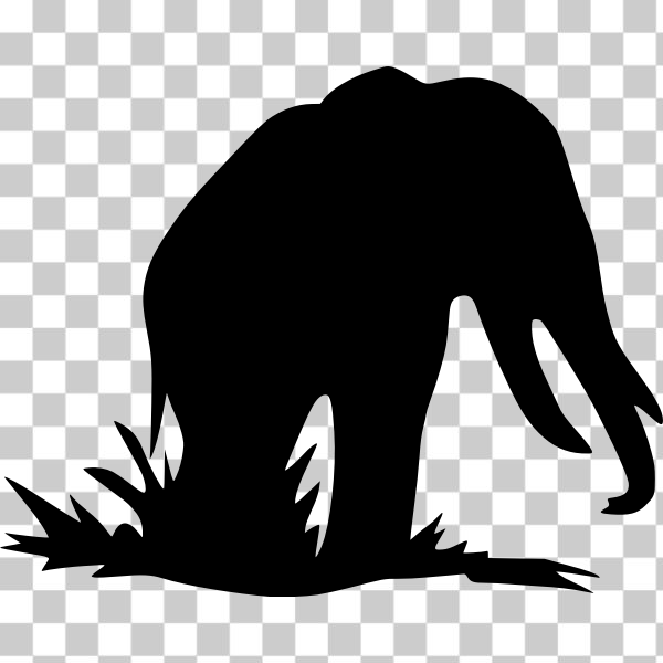 animal,elephant,mammal,silhouette,sit,svg,zoo,freesvgorg