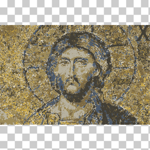 vectorized,request complete,Hagia-Sophia-mosaic-Christ,freesvgorg,church,dig,Hagia Sophia,Jesus,Jesus Christ,mosaic,pd,publicdomain,svg,upload2openclipart,uploads