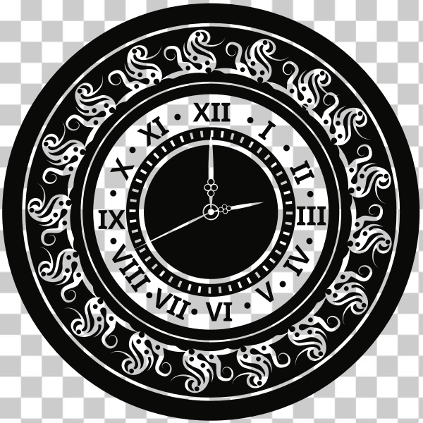 arty things,black,clock,face,numerals,roman,svg,time,freesvgorg