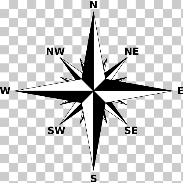 black,compass,compass rose,map,nautical,rose,svg,Longitude Latitude,freesvgorg