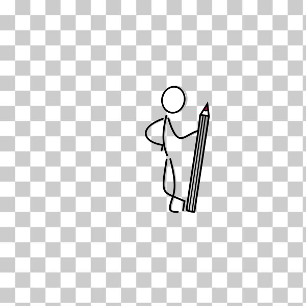 openclipart,pen,relax,stand,stick figure,stick person,svg,Stick Person,freesvgorg