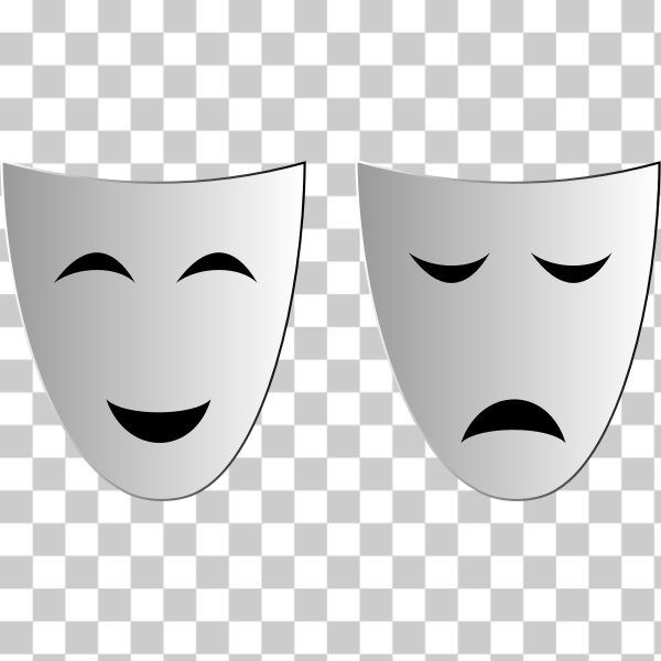 File:Comedy and tragedy masks without background.svg - Wikipedia