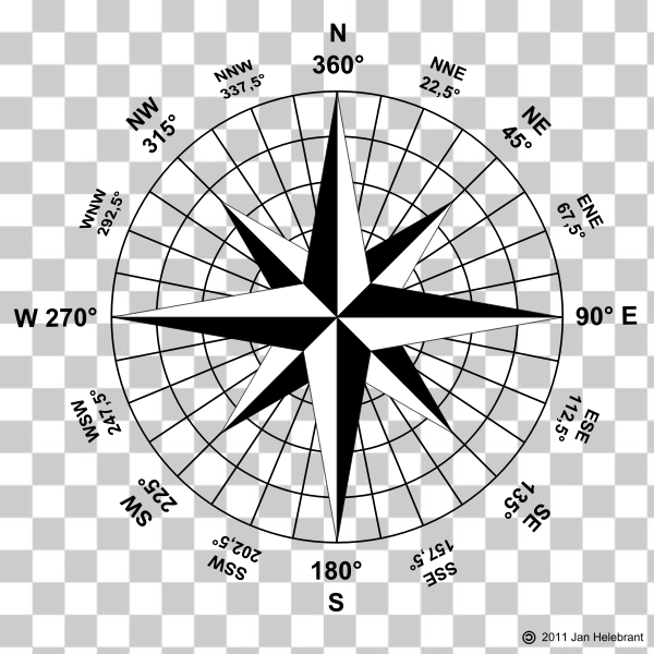 black,compass,nautical,north,silhouette,svg,windrose,Seefahrt,freesvgorg