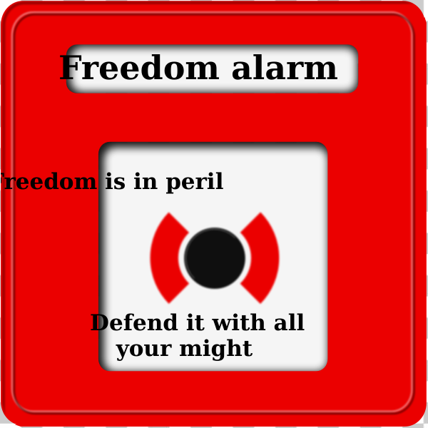 alarm,fire alarm,freedom,openclipart,political,red device,svg,freesvgorg