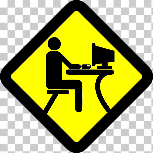 board,computer,laptop,openclipart,pc,sign,yellow,remix+16906,svg,freesvgorg