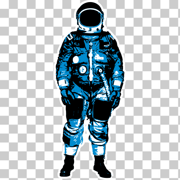 astronaut,blue,space suit,svg,freesvgorg