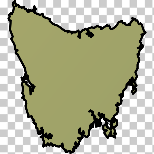 map,shaded,tasmania,svg,freesvgorg
