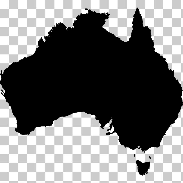 Australia,continent,geography,map,outline,svg,freesvgorg