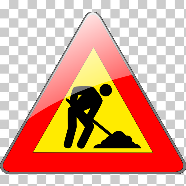 remember,sign,warning,working,Traffic sign,miscellaneous,Working Progress Lavori in corso,svg,freesvgorg