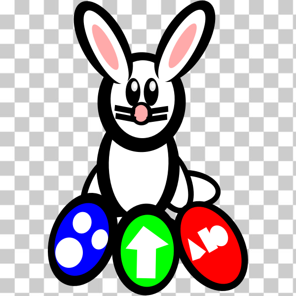 Bunny,cartoon,easter,Easter-bunny,eggs,Rabbit,svg,freesvgorg