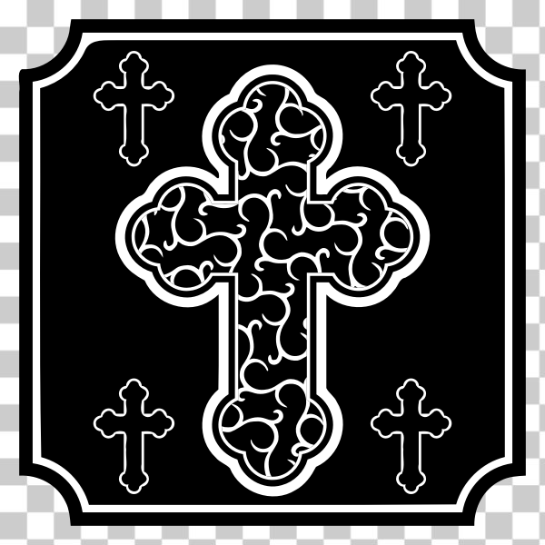 black and white,Christian,cross,faith,icon,orthodox,religion,svg,freesvgorg