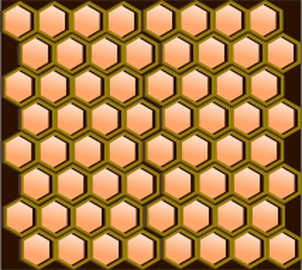 Public,square,symmetry,yellow,svg,freesvgorg,3D,bee,cells,comb,design,domain,hexagonal,honey,inkscape,metal,pattern