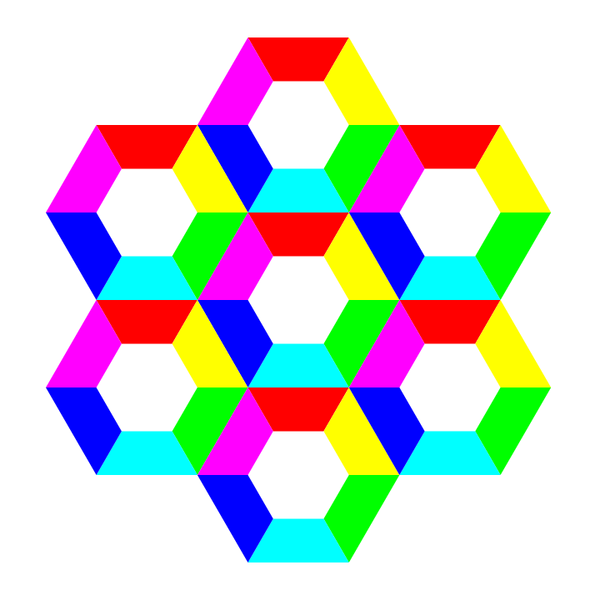 6,clip-art,color,design,fun,graphics,half,hexagon,line,pattern,square,symmetry,svg,freesvgorg