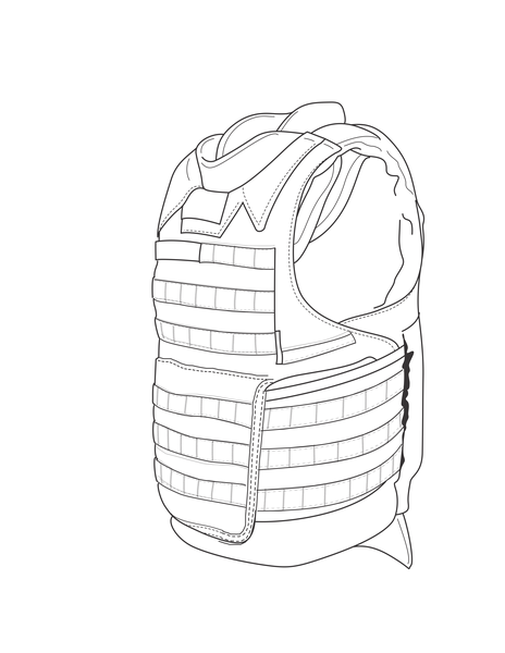 armor,line-art,Military,vest,bulletproof west,Military Armor Vest,svg,freesvgorg