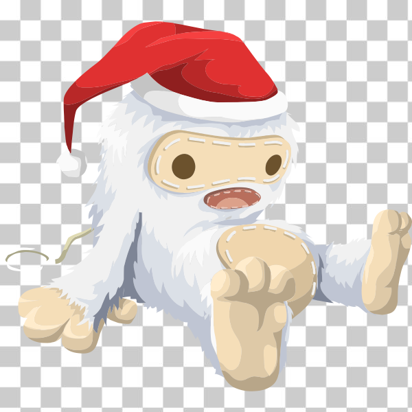 Christmas Yeti Clipart, Christmas SVG, Yeti SVG