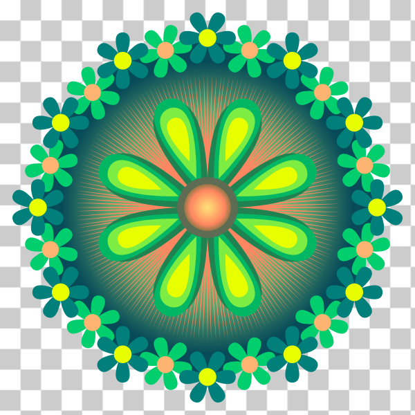 abstract,circle,clip-art,colourful,graphics,green,pattern,print,symbol,yellow,design elements,svg,freesvgorg