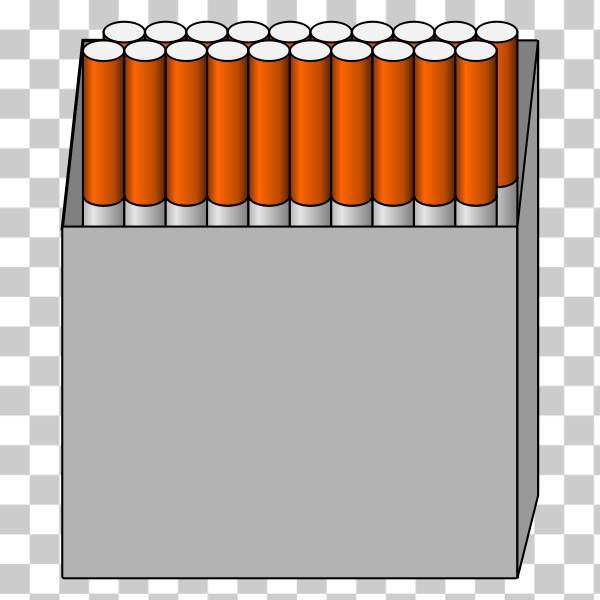 box,cigarettes,crayon,pack,pencil,smoking,tobacco,Writing implement,svg,freesvgorg
