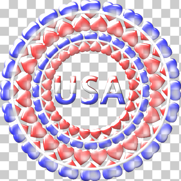 America,circle,clip-art,font,glossy,heart,shiny,symbol,type,typography,4th of July,svg,freesvgorg