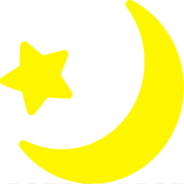 Crescent Moon PNG - Crescent Moon And Stars, Yellow Crescent Moon