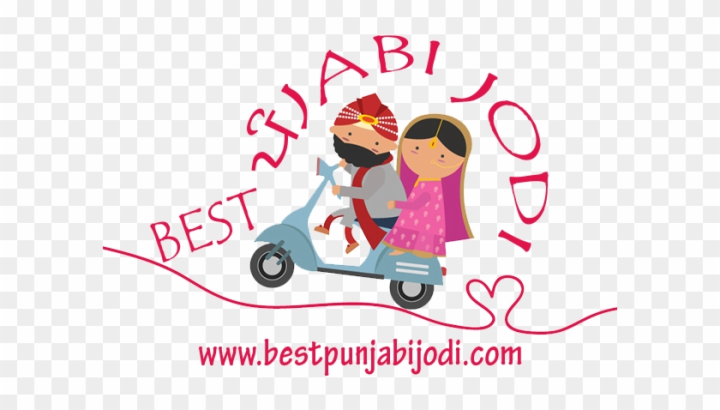 Free: Bride Clipart Sikh - Cute Cartoon Wedding Sardar Couple 