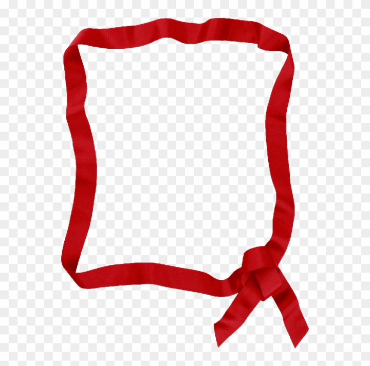 red ribbon page border