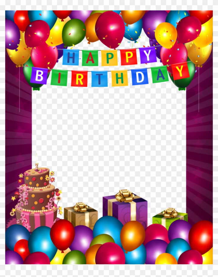 Free: Happy Birthday Frame Clipart Birthday Wish Picture - Happy ...