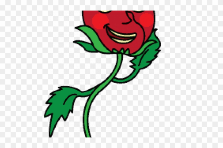 Free: Cartoon Rose - Draw A Rose With A Face 