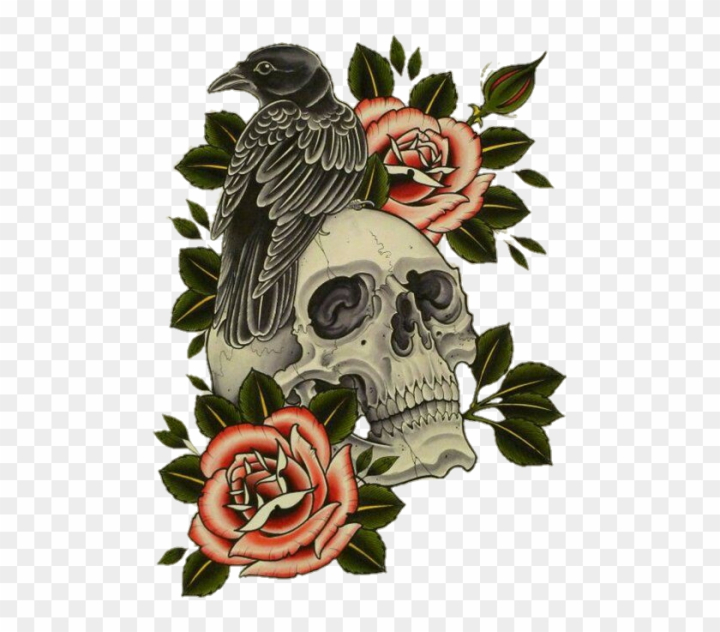 Goth Crow Skull Tattoo Stickers Waterproof Fake Tattoo for Woman Man Back  Eagle Pentagram Lasting Temporary Tattoo Art Tattoo - AliExpress