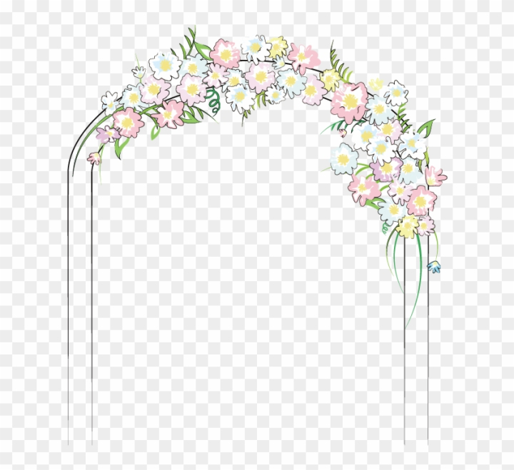 Free: Wedding Clip Art - Wedding Arch Cartoon 