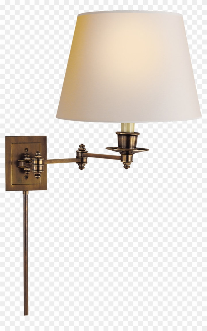 Free: Hand Rubbed Antique Brass With Natural Paper Shade - Visual Comfort  S2000hab-np Studio Swing Arm Lights/wall 