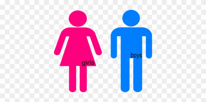 Free: Boys In Bathroom Clipart - Girl Stick Figure Transparent Background 