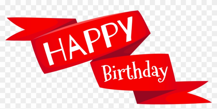 Free: Red Happy Birthday Banner Png Image - Red Happy Birthday