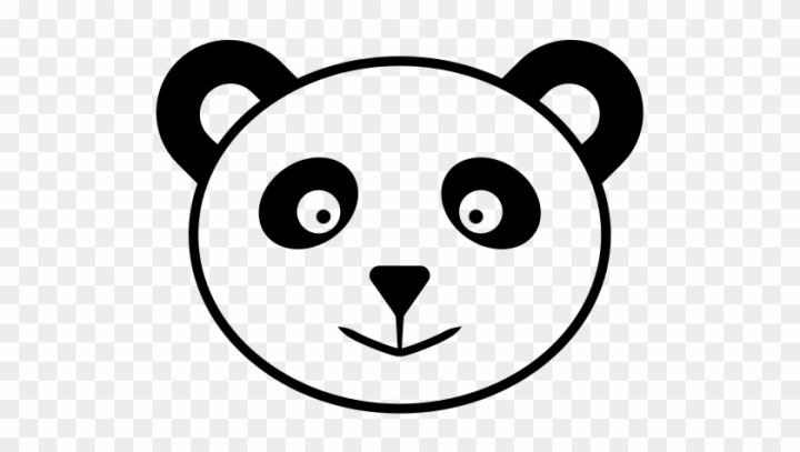 cartoon panda face